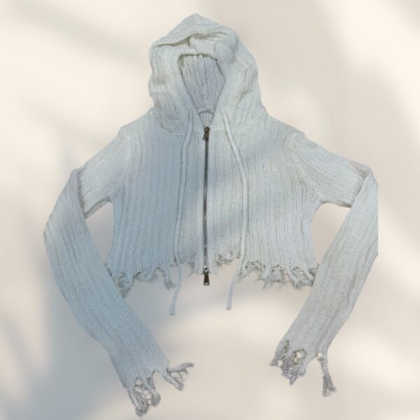 Edgy Cropped Hoodie